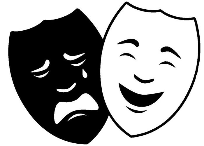 Маски театральные смеются