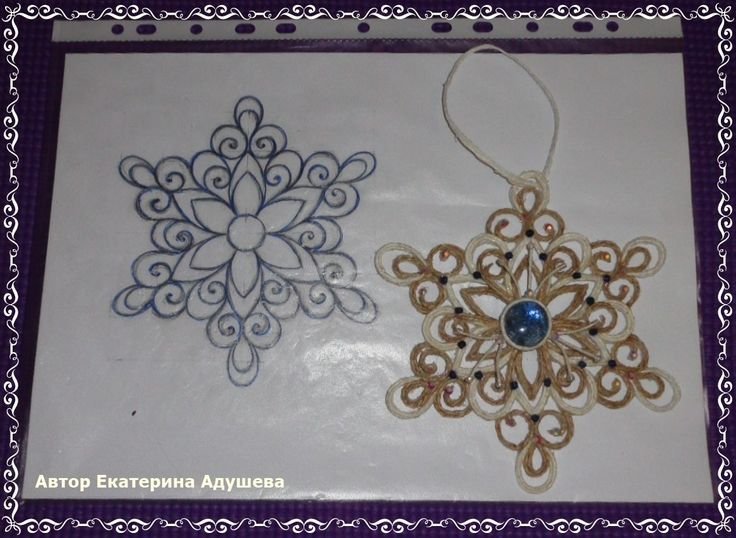 Филигрань из джута для начинающих