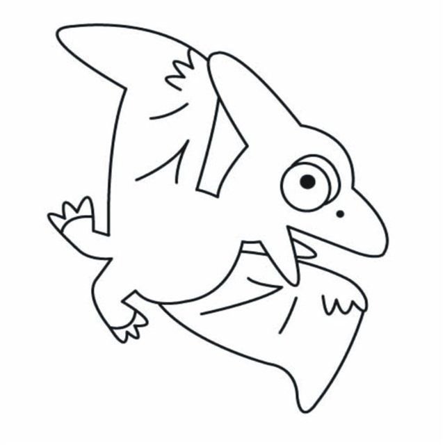 Трафарет динозаврика