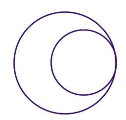 Окружность внутри круга