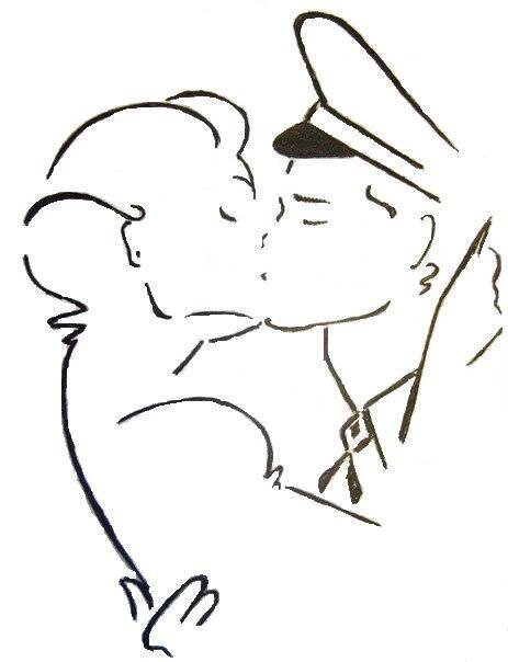 Влюбленные рисунок