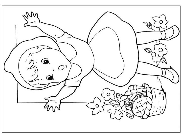 Репка раскраска для детей