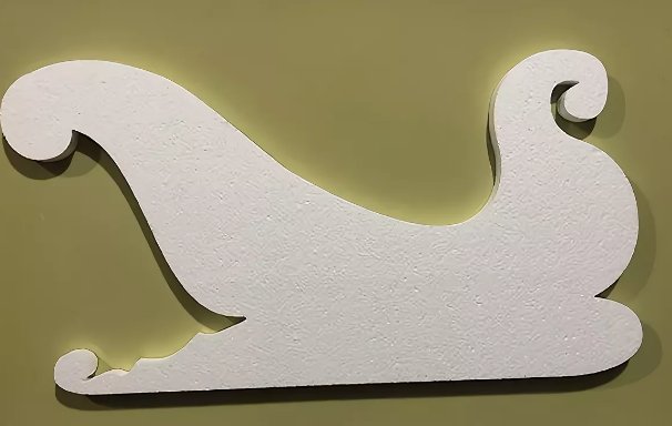 Сани Деда Мороза из пенопласта