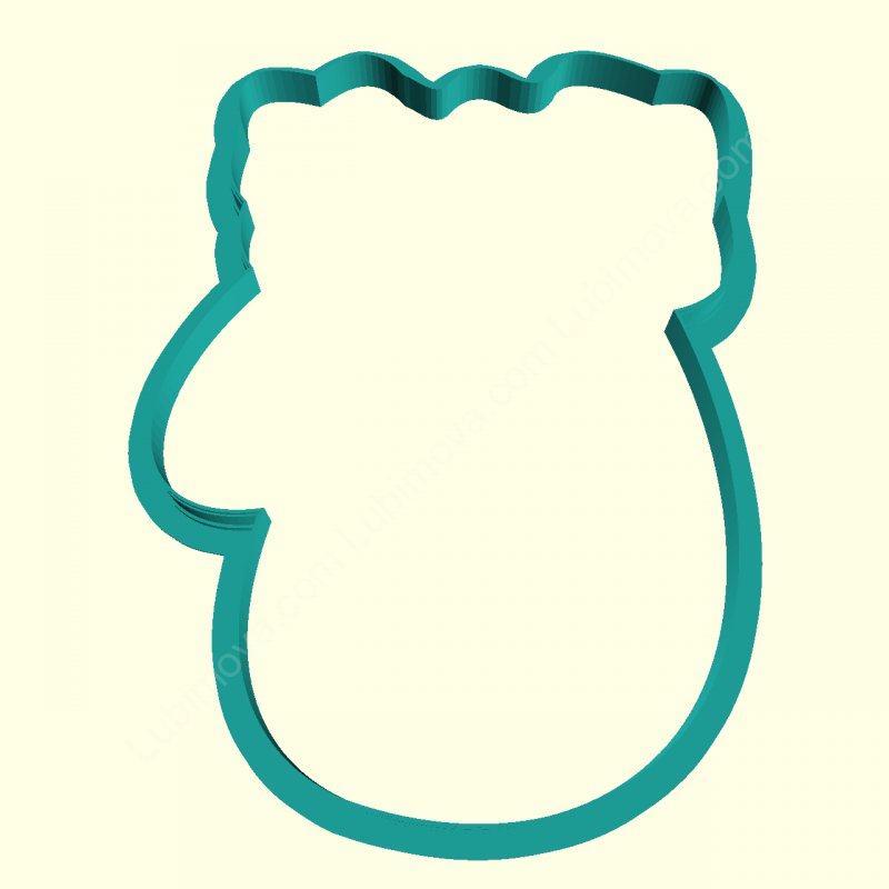 Трафарет рукавичка для пряника