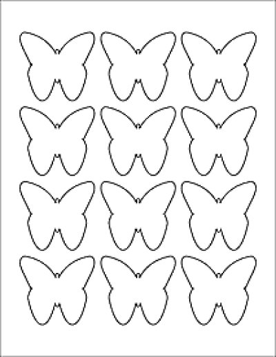 Трафареты бабочки
