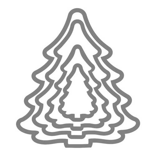 Елочка трафарет