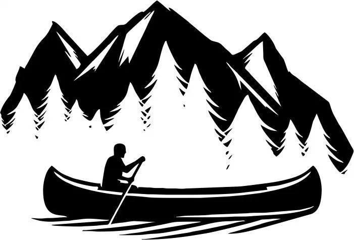 Байдарка силуэт
