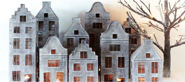 Голландские домики из картона
