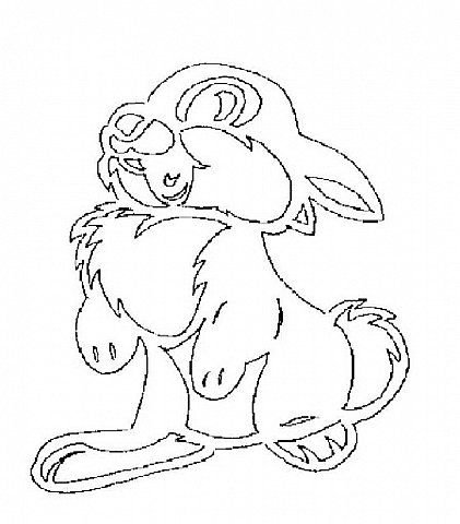 Украшение на окна трафареты заяц