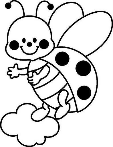 Пчела раскраска для детей