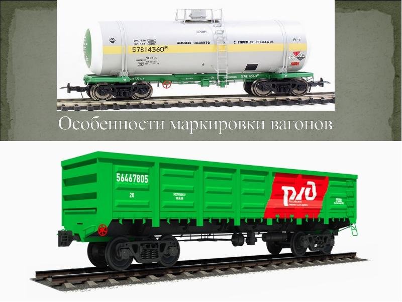 Маркировка вагонов РЖД грузовых