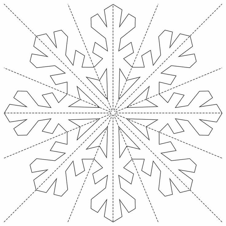 Трафарет «снежинки»