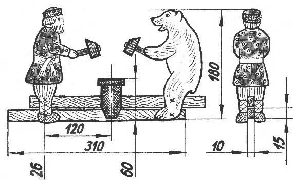 Богородская игрушка своими руками из фанеры чертежи