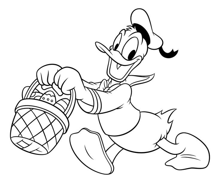 Раскраски Микки Маус и Дональд