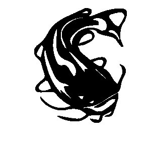 Татуировка рыба сом