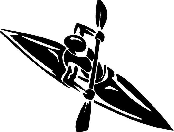 Трафарет байдарки