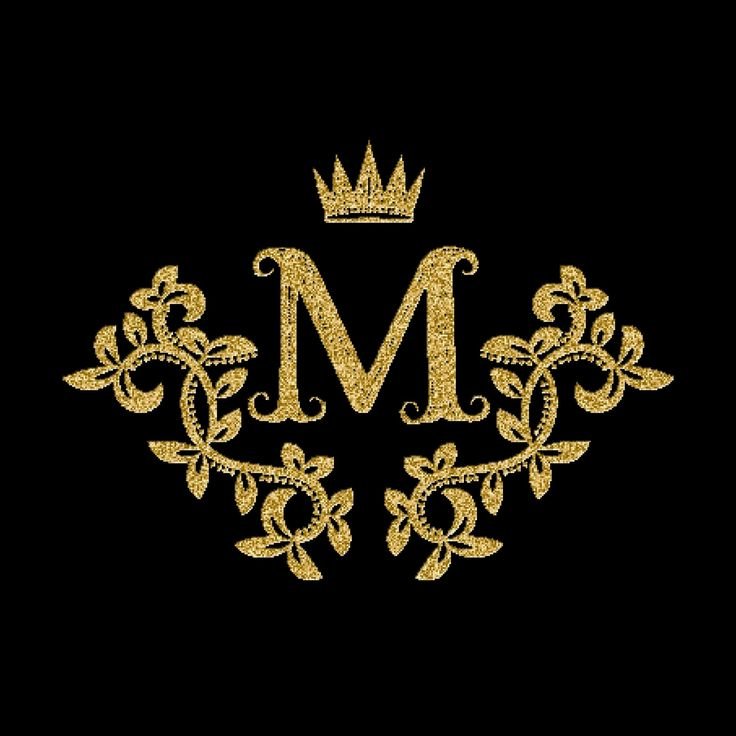 Буква м с короной