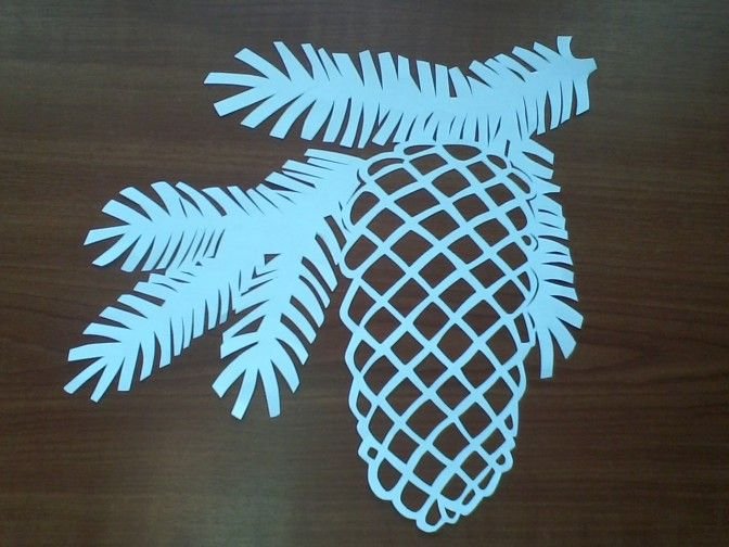 Вытанки новогодние шишки