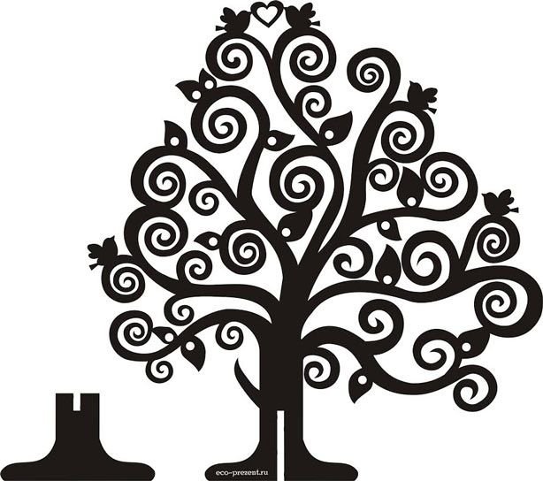 Силуэт дерева