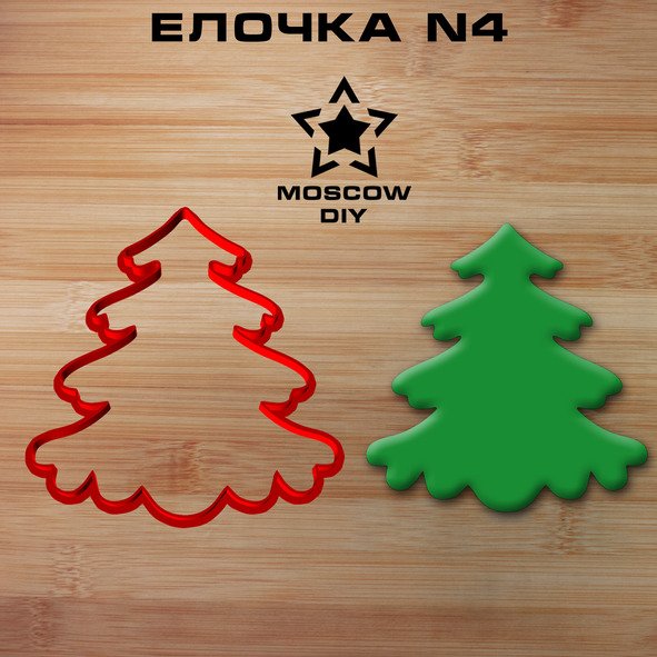 Пряничная елка трафарет