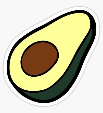 Стикеры для распечатки авокадо
