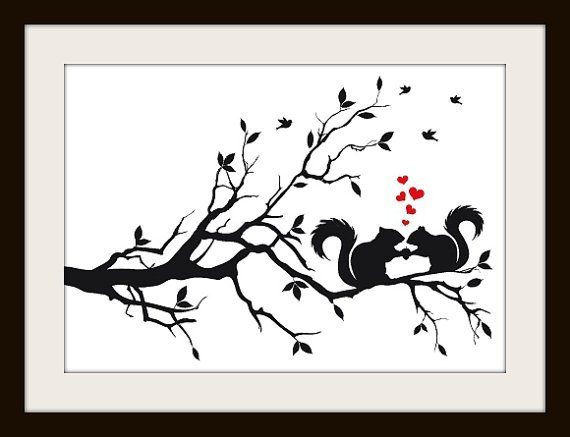 Наклейка ветка дерева