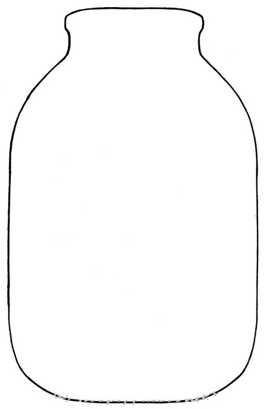 Шаблон банки для аппликации