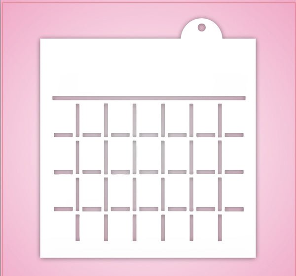 Трафарет календаря для оформления