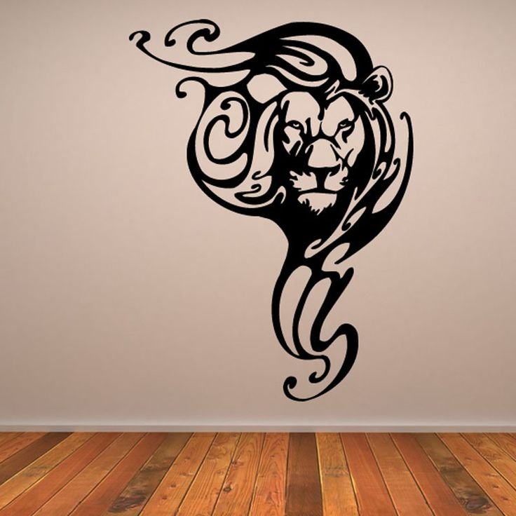 Нарисовать Льва на стене