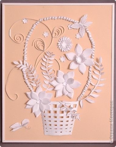 Композиции из бумажных цветов