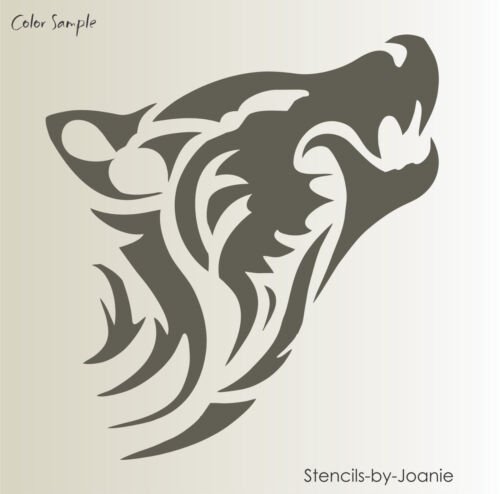 Трафарет волка