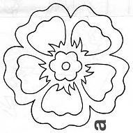 Цветы на окна трафареты