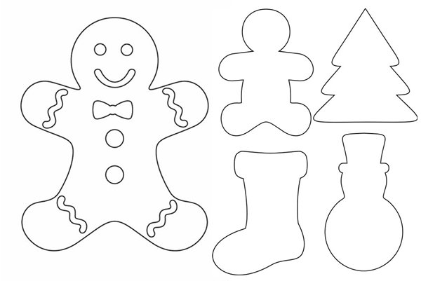 Трафареты для имбирного печенья