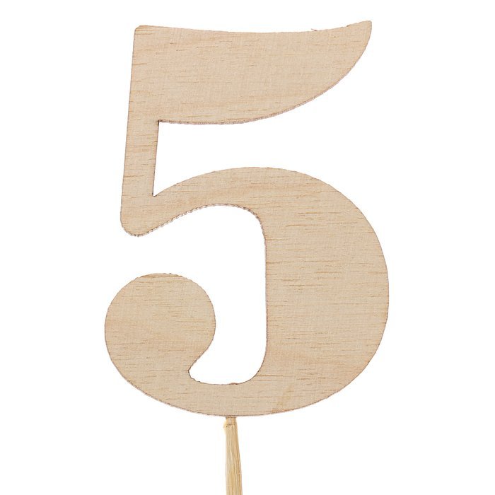 Торт цифра 5