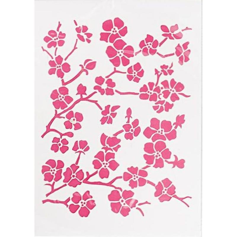 Трафареты цветов для декора