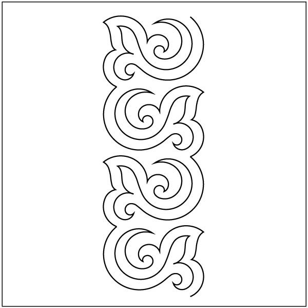 Морозные узоры трафарет