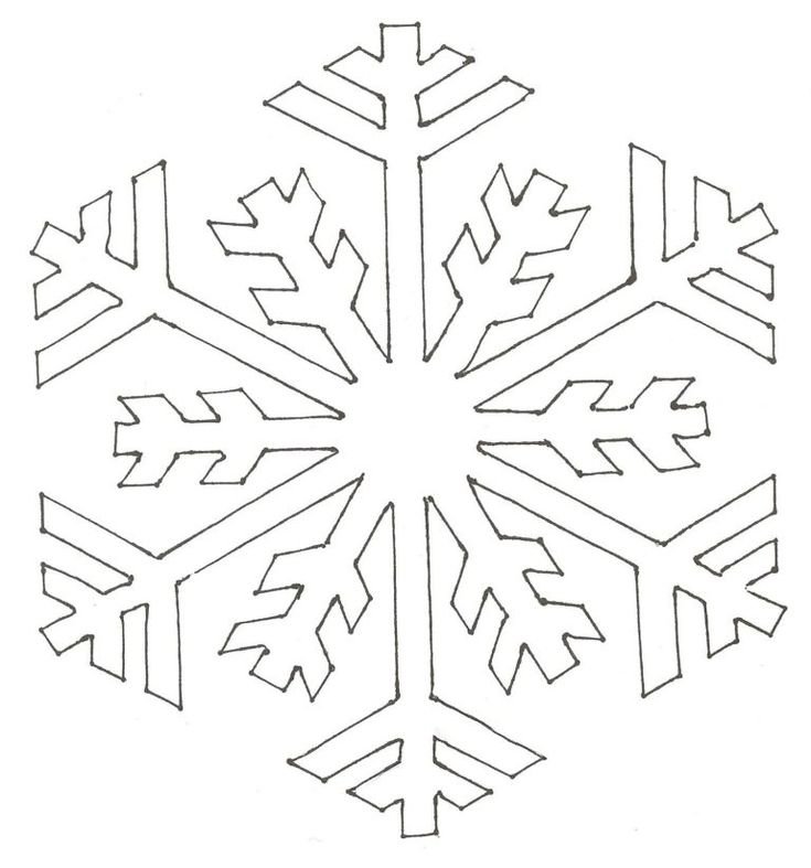 Трафереты снежиное длявырезания