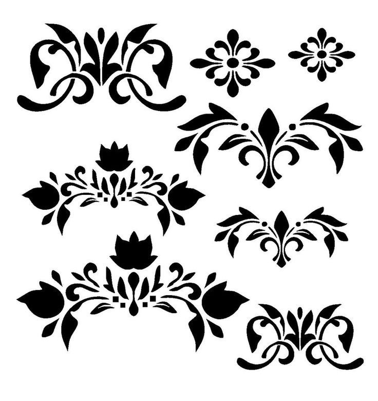 Трафарет "растительный узор"