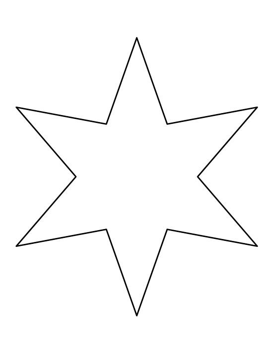 Пятиконечная звезда контур