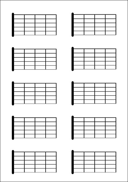 Сетка для аккордов гитарных