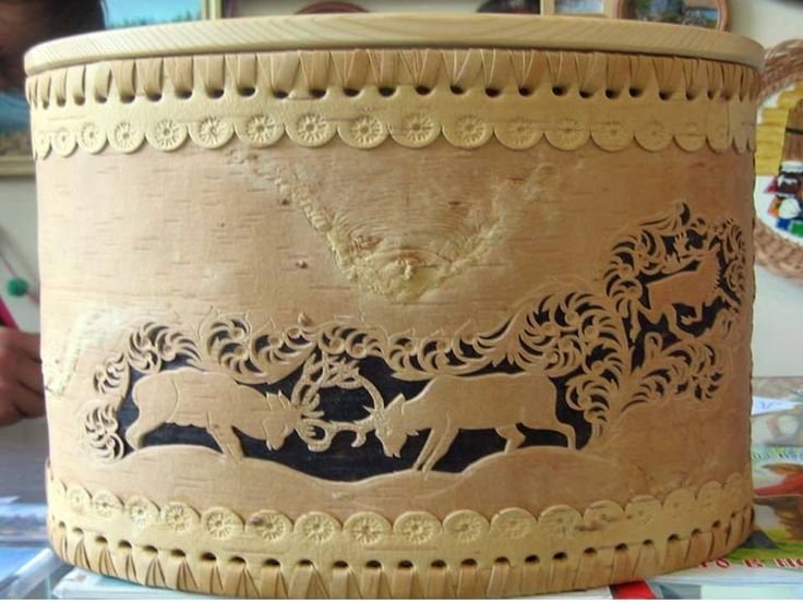 Шемогодская ажурная прорезная береста