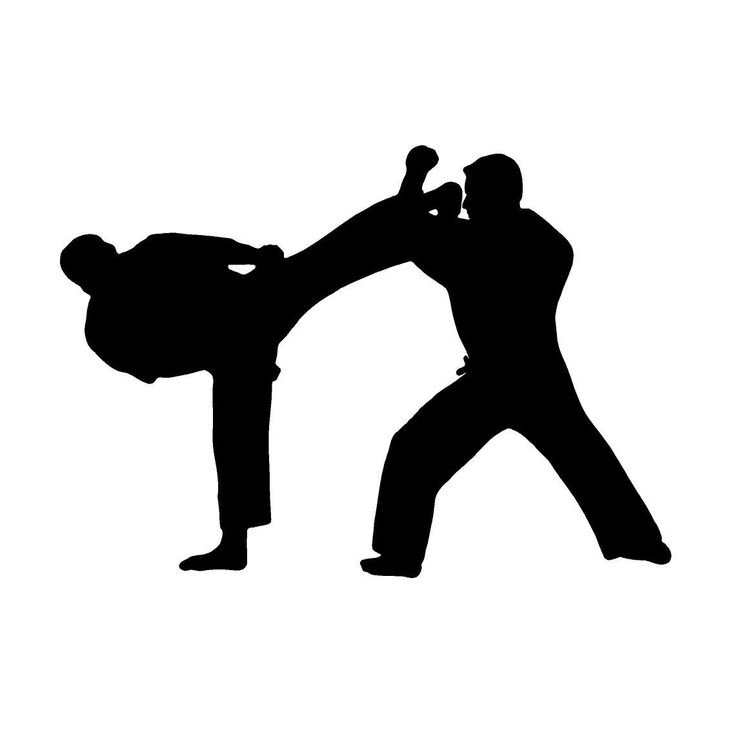 Рукопашный бой силуэт