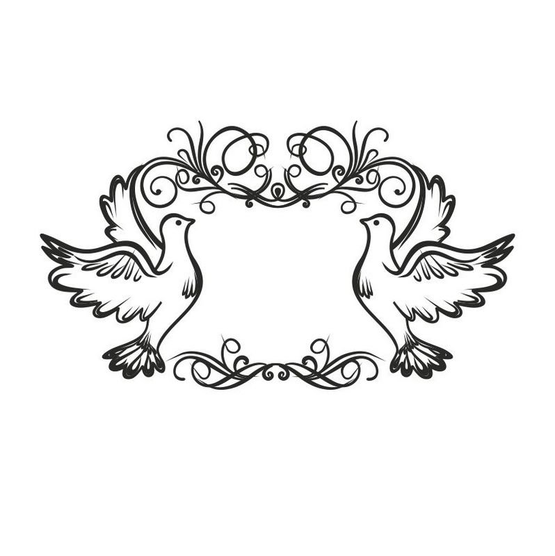 Трафареты Свадебные узоры