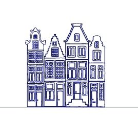 Голландский домик макет