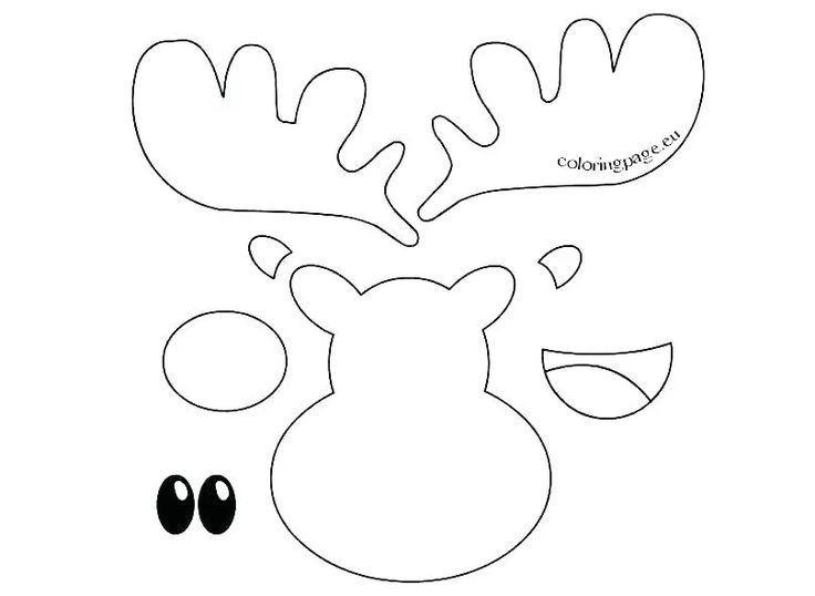 Олень из фетра выкройка