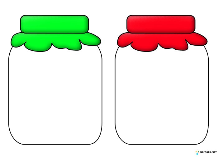 Баночки заготовки для рисования