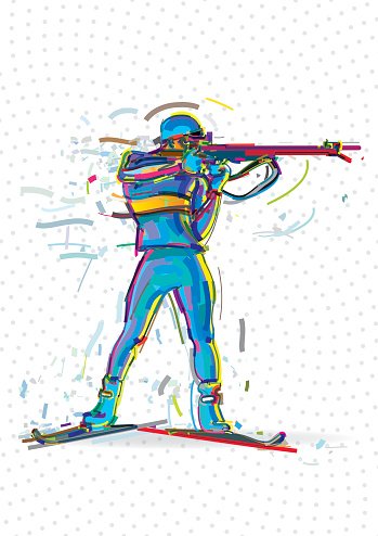 Биатлонист вектор