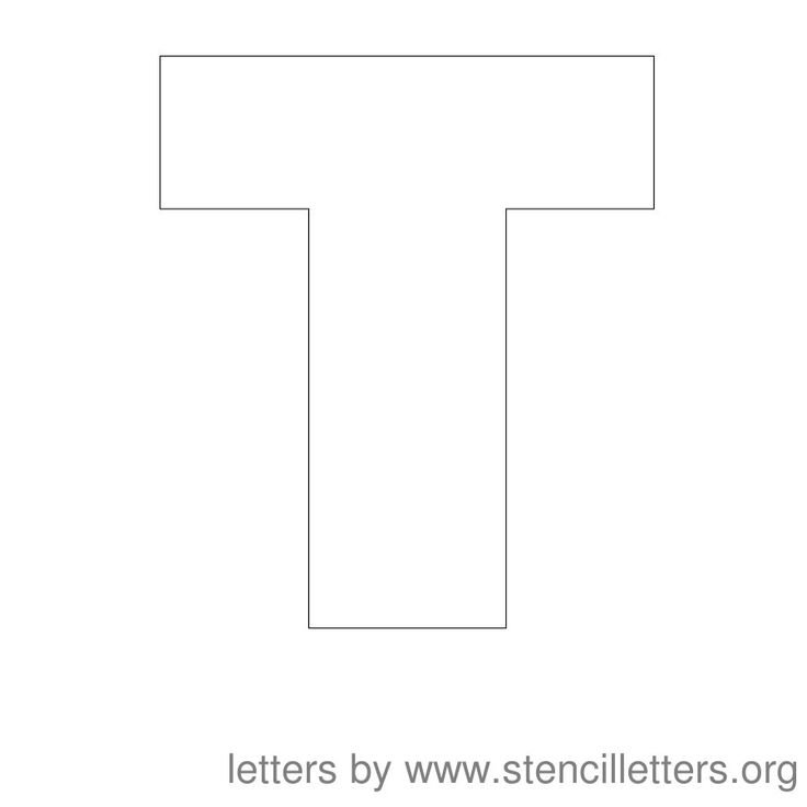 Макет буквы т