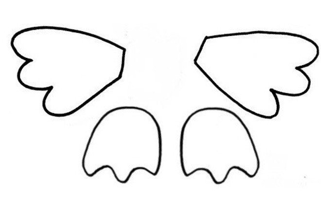 Крылышки цыпленка шаблон