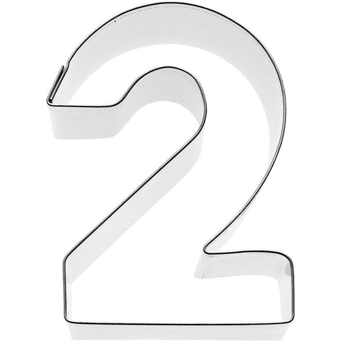 Цифра 2 печенье